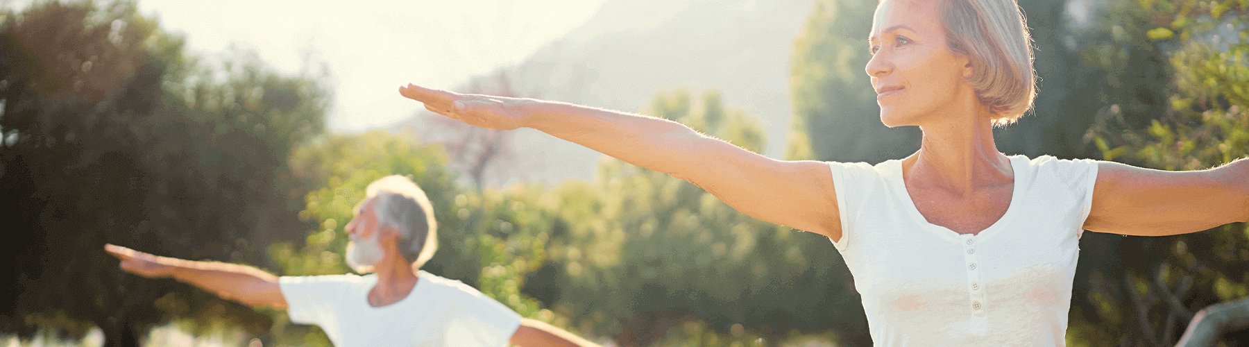 older man and woman benefiting from epitalon by doing tai chi 