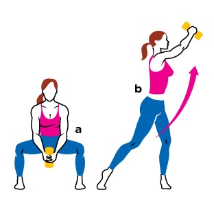 Golf Squat workout graphic