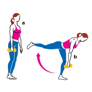 Single-Leg Romanian Deadlift workout graphic