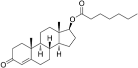 testosterone enanthate molecule drawing