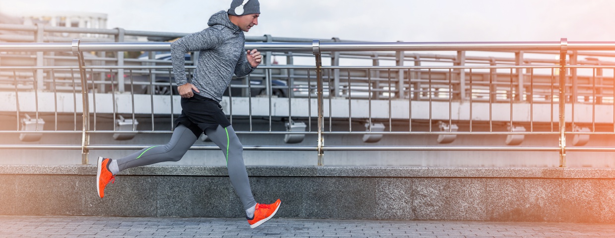 energized man running